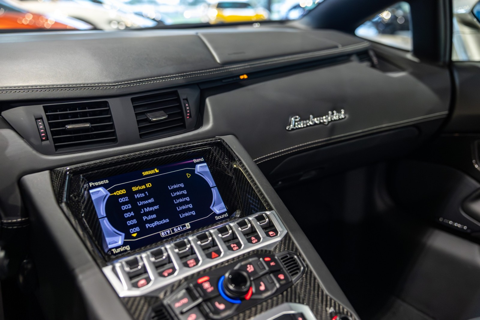 Used Car 2014 Lamborghini Aventador  Roadster - Grigio Antares Metallic - Transparent Engine Bonnet - Sensonum Sound System For Sale Under $440,000 In Boerne, Texas