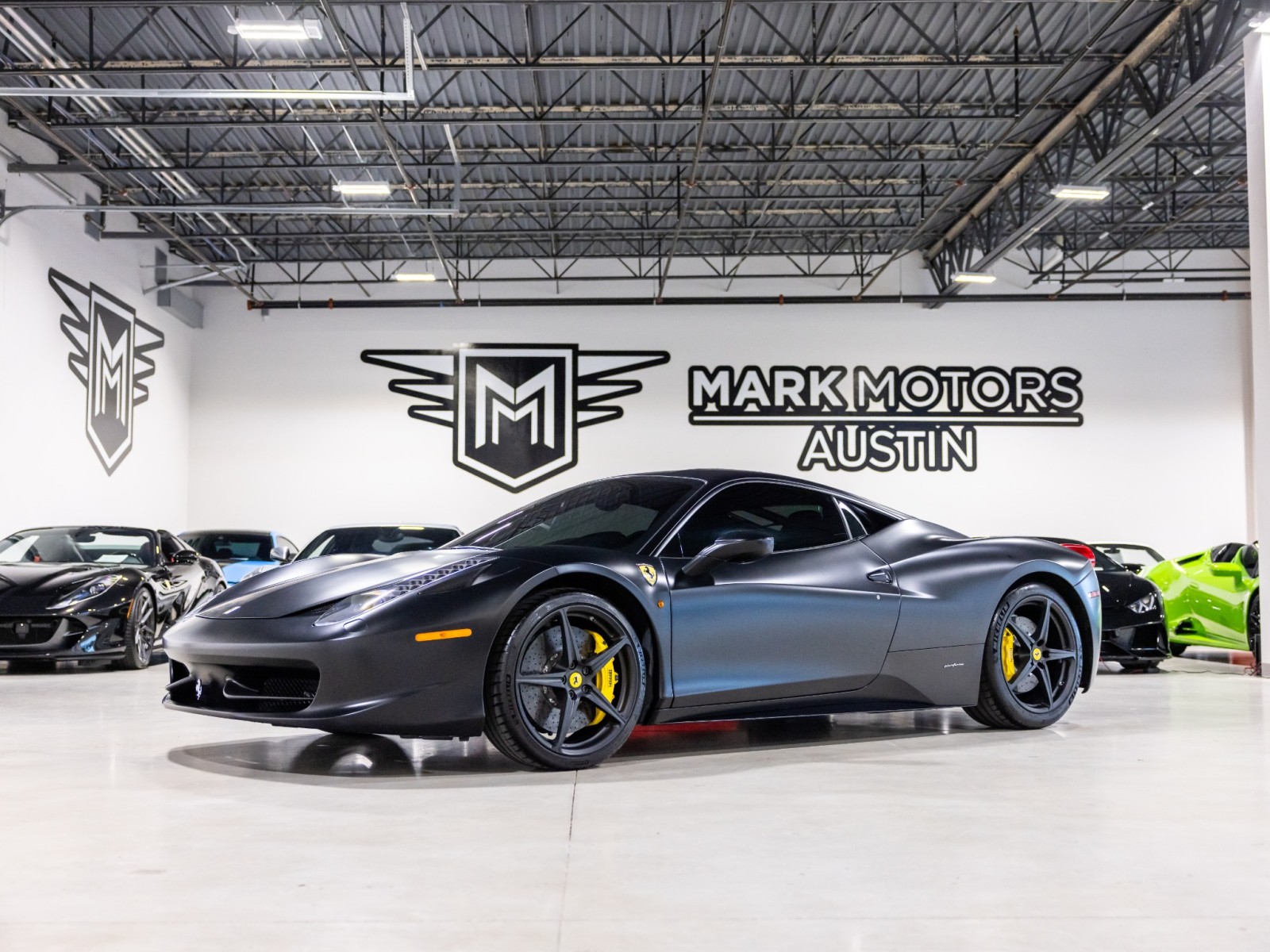Nero Opaco 2011 Ferrari 458 Coupe Rear-Wheel Drive Automatic