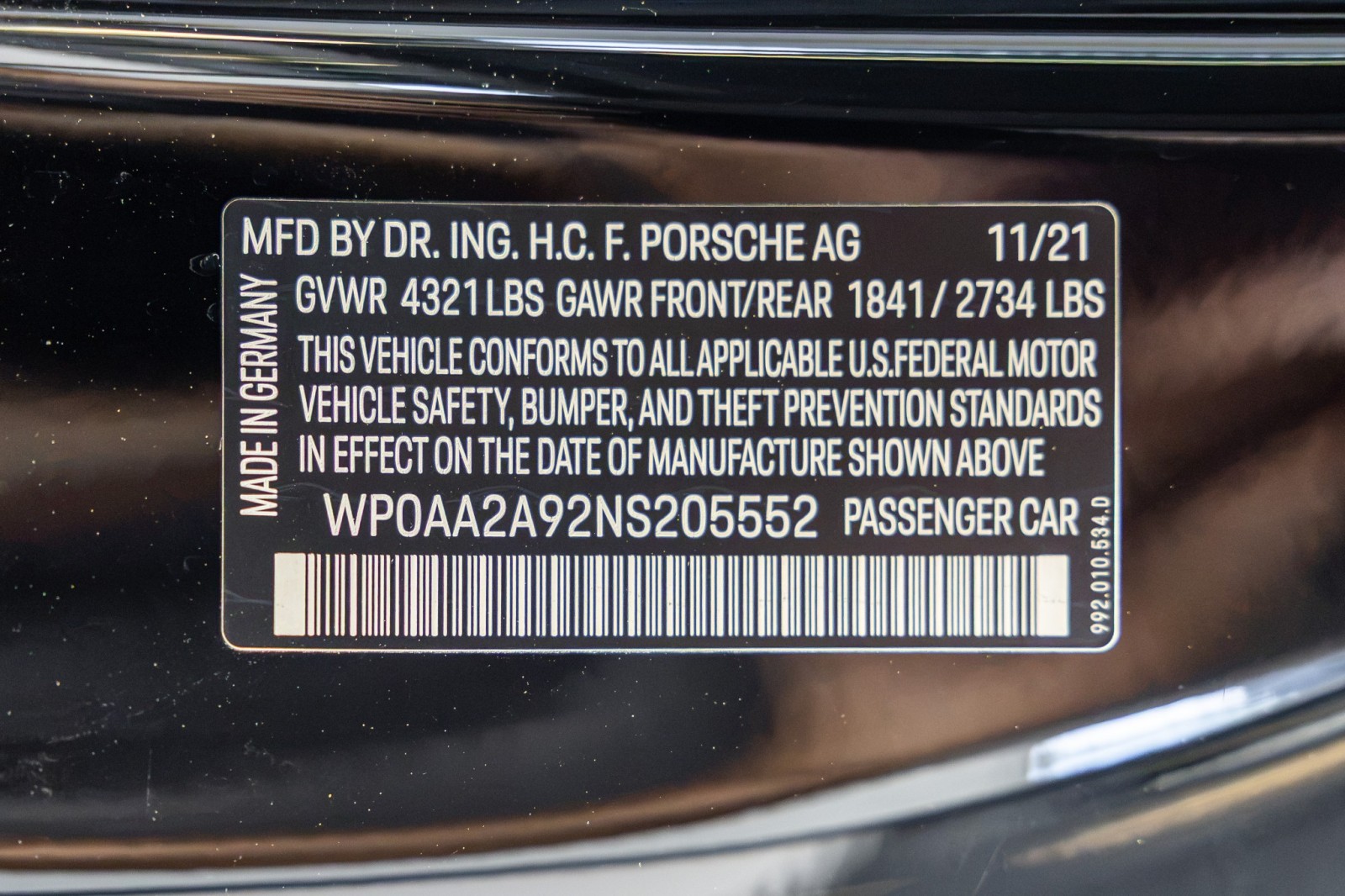 Used Car 2022 Porsche 911  Carrera For Sale Under $120,000 In Boerne, Texas