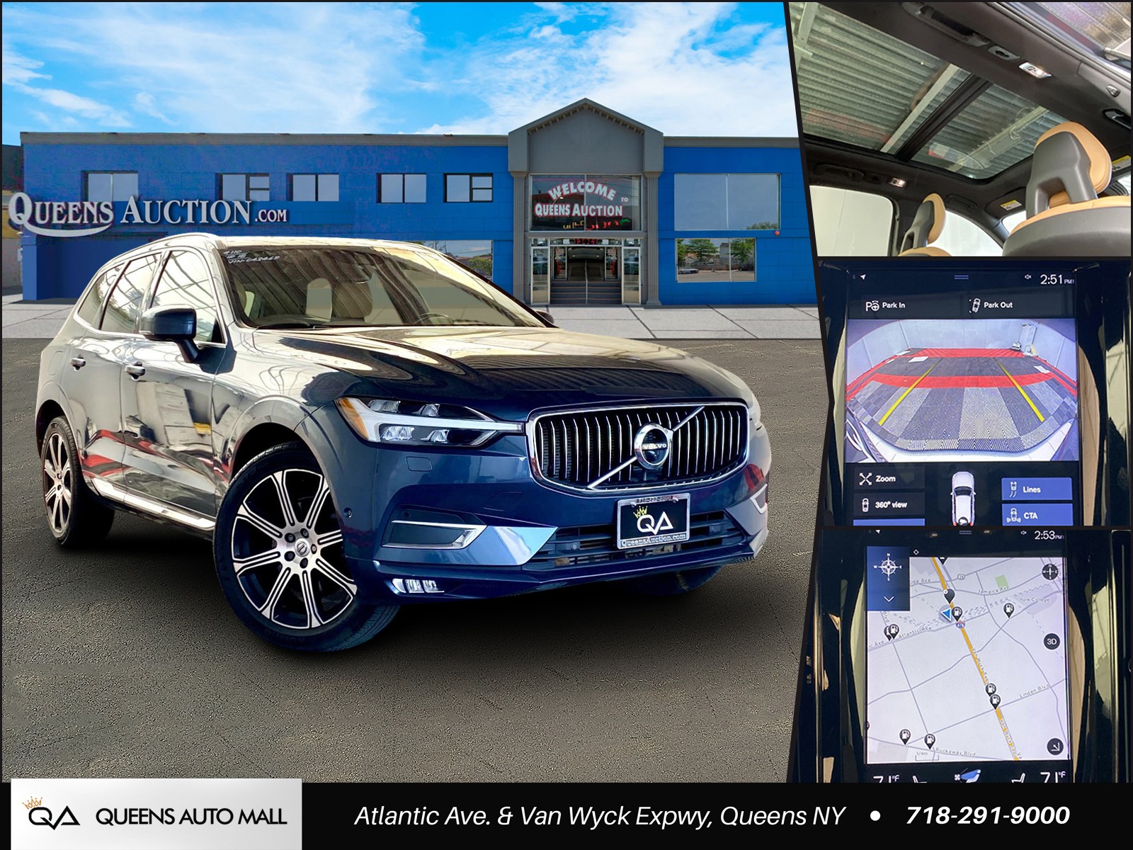 Denim Blue Metallic 2018 Volvo XC60 T5 Inscription AWD SUV / Crossover All-Wheel Drive Automatic