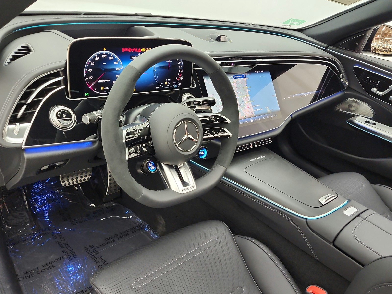 New 2027 MANUFAKTUR Moonlight White Metallic Mercedes-Benz AMG® E 53 Hybrid Sedan image 9