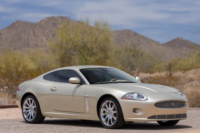 Winter Gold 2008 Jaguar XK-Series XK Coupe RWD Coupe Rear-Wheel Drive Automatic