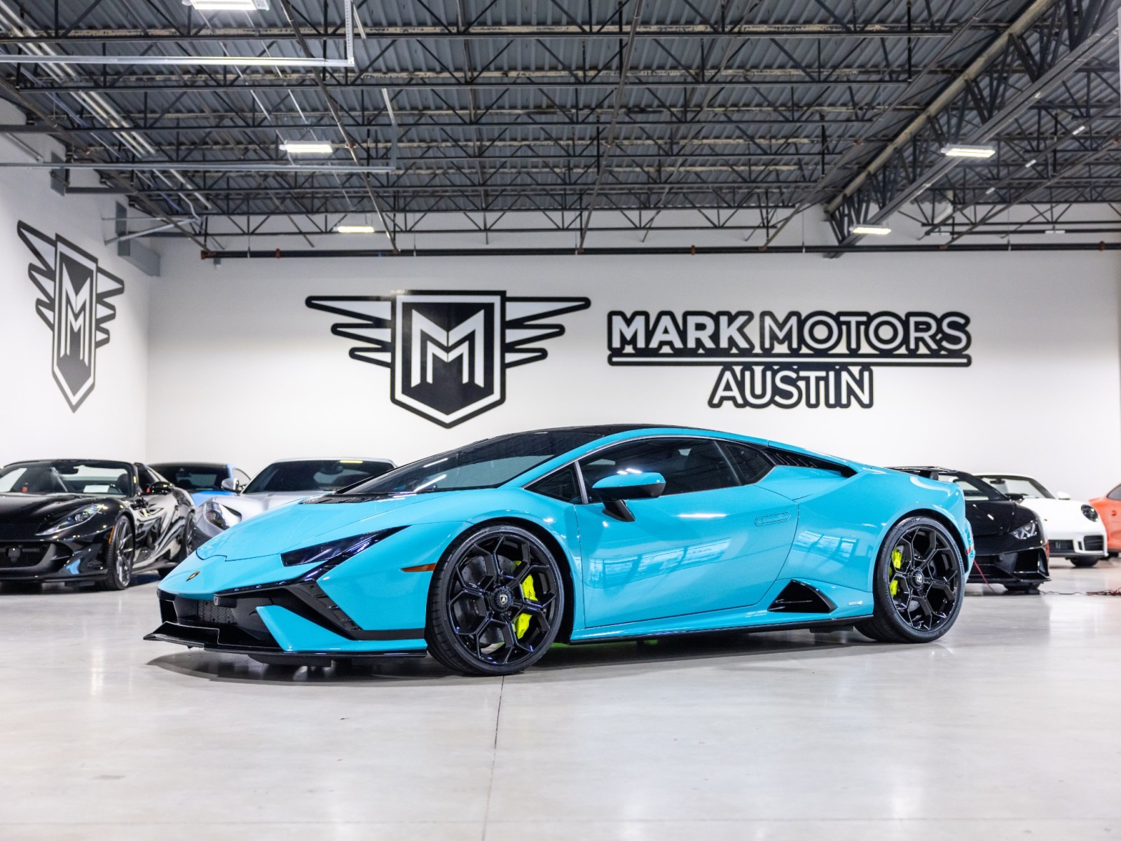 Blu Glauco Metallic 2024 Lamborghini Huracan Coupe Rear-Wheel Drive Automatic