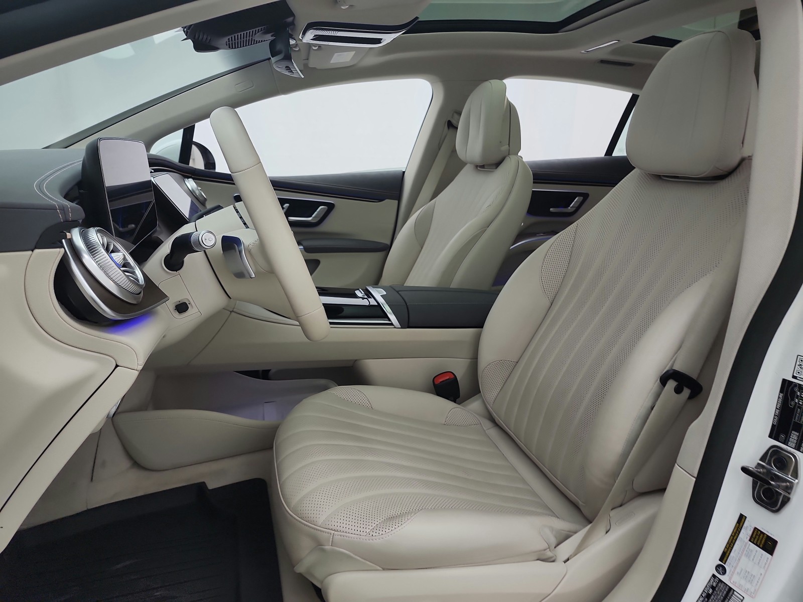 Certified Used 2022 Polar White Mercedes-Benz EQS 450+ Sedan image 14
