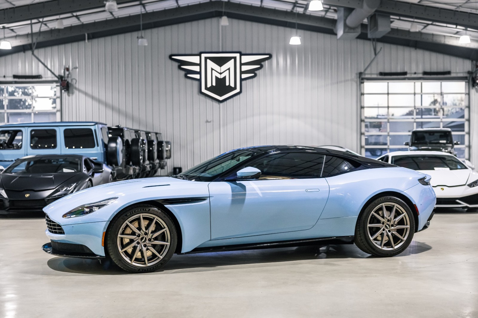 Used Car 2017 Aston Martin Db11  - Frosted Glass Blue Paint - Exterior Black Pack - Premium Audio For Sale Under $110,000 In Boerne, Texas