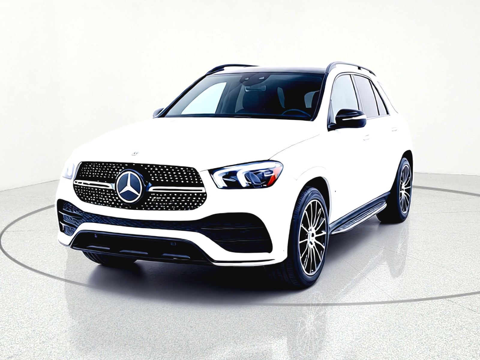 Used 2021 Polar White Mercedes-Benz GLE 580 4MATIC® SUV image 2