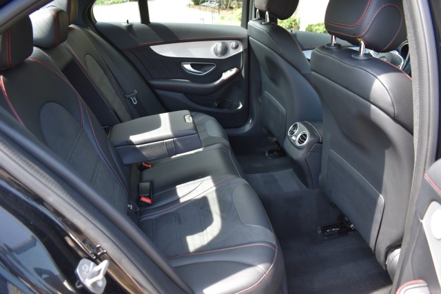 2018 Mercedes-Benz C-Class AMG AWD Leather Burmester Sound Moonroof Heated Front Seats Keyless Start Bluetooth Blind Spot 40