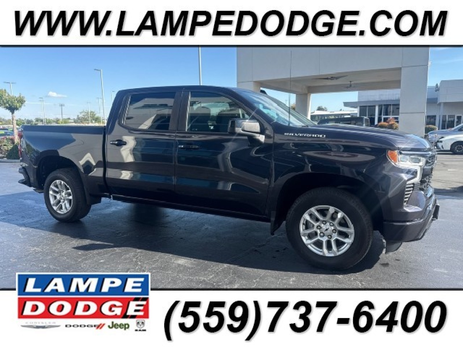 Slate Gray Metallic 2024 Chevrolet Silverado 1500 RST Crew Cab RWD Pickup Truck 4X2 Automatic