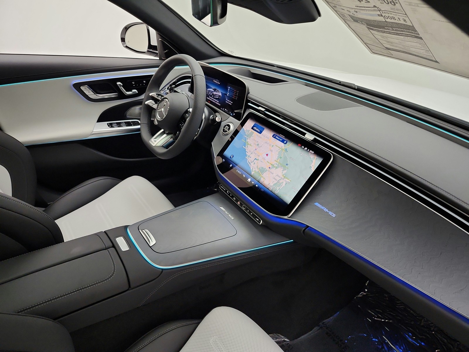 New 2027 MANUFAKTUR Moonlight White Magno Mercedes-Benz AMG® E 53 Hybrid Sedan image 13