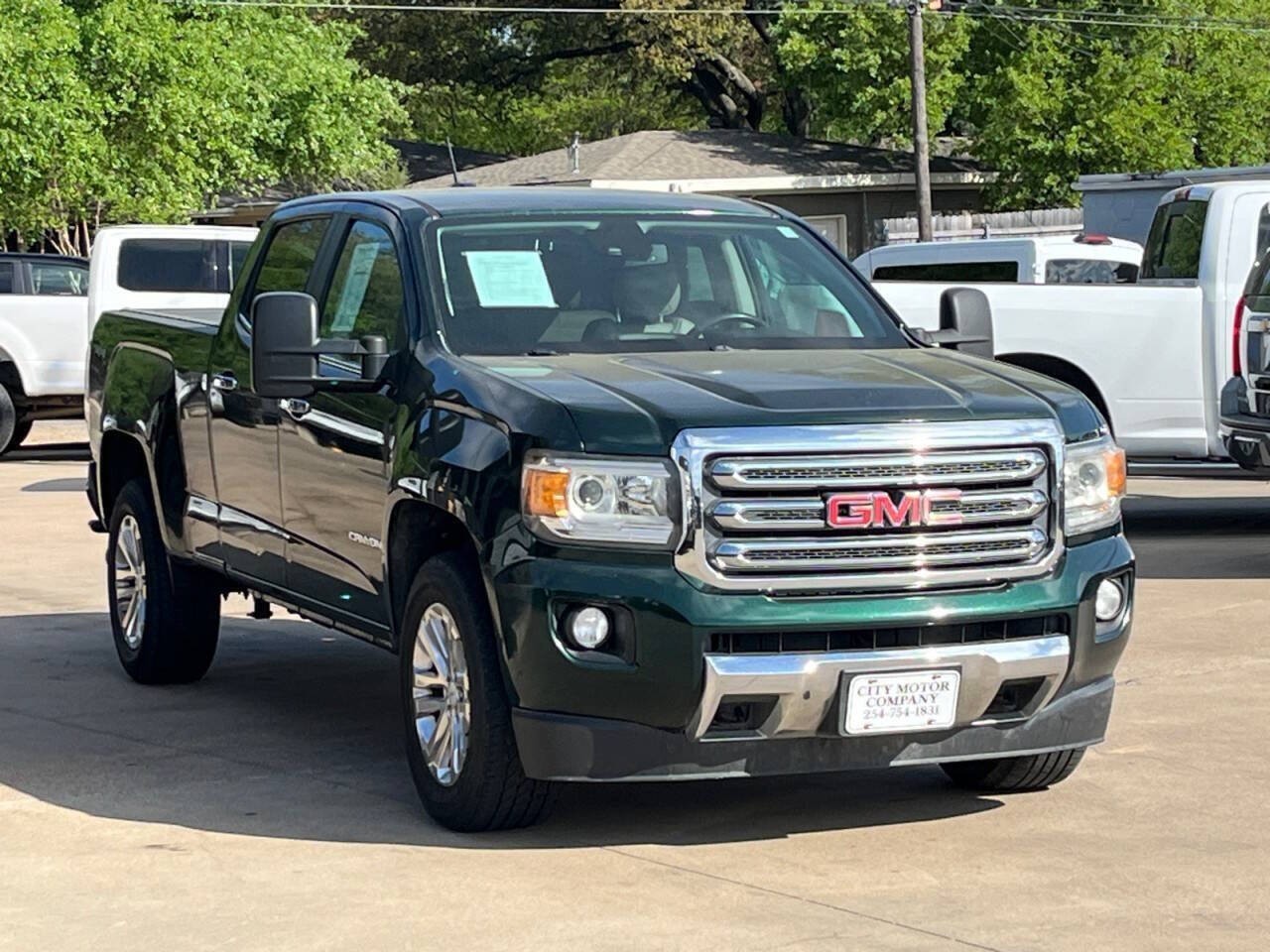 Emerald Green Metallic 2016 GMC Canyon SLT Crew Cab 4WD Pickup Truck Four-Wheel Drive Automatic