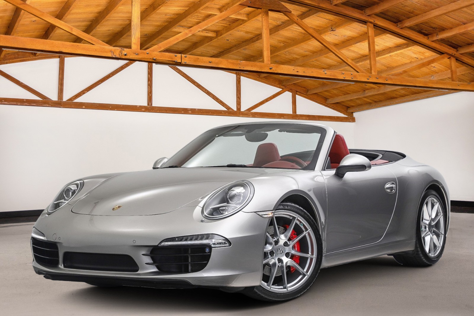 Silver 2012 Porsche 911 Carrera S Cabriolet RWD Convertible Rear-Wheel Drive Automatic
