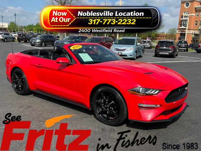Race Red 2018 Ford Mustang EcoBoost Convertible RWD Convertible Rear-Wheel Drive Automatic
