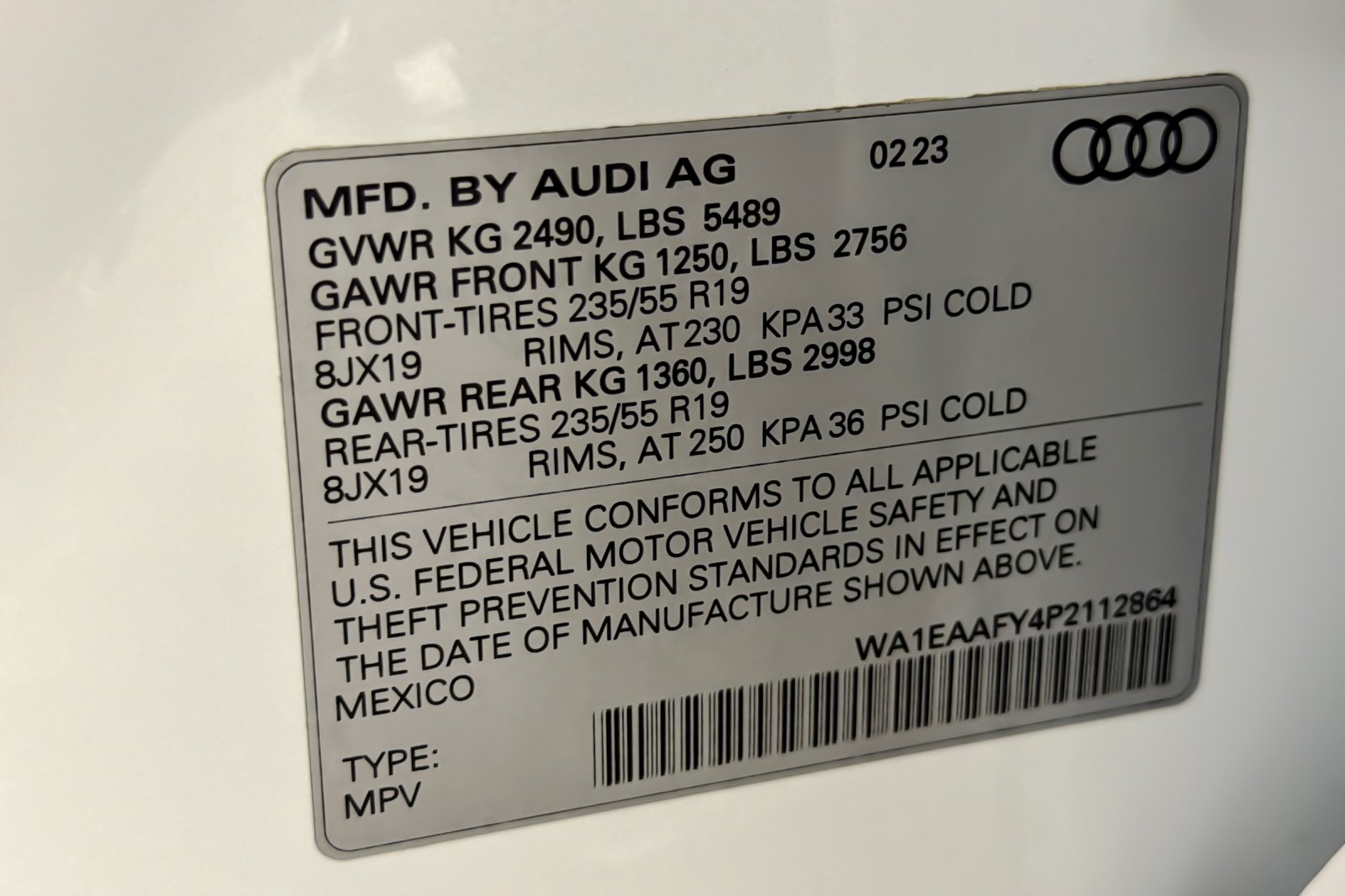 Used 2023 Glacier White Metallic Audi S line Premium Plus 45 TFSI quattro image 28