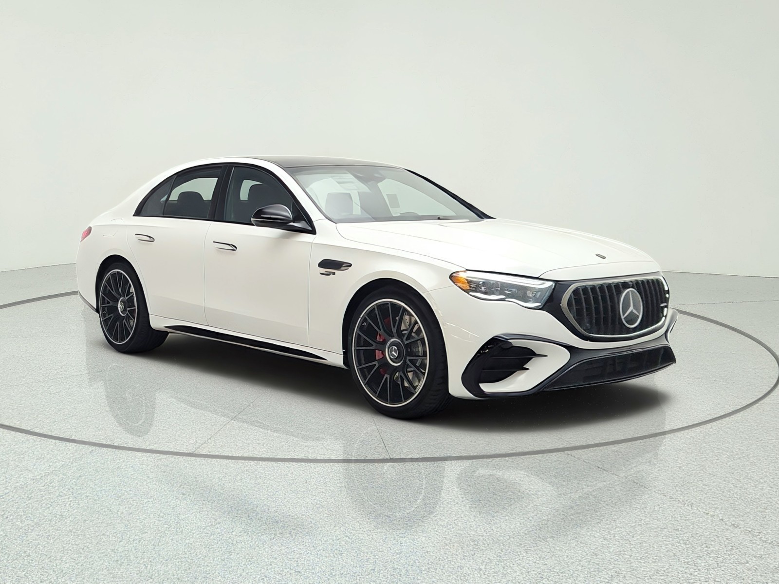 New 2027 MANUFAKTUR Moonlight White Metallic Mercedes-Benz AMG® E 53 Hybrid Sedan image 3