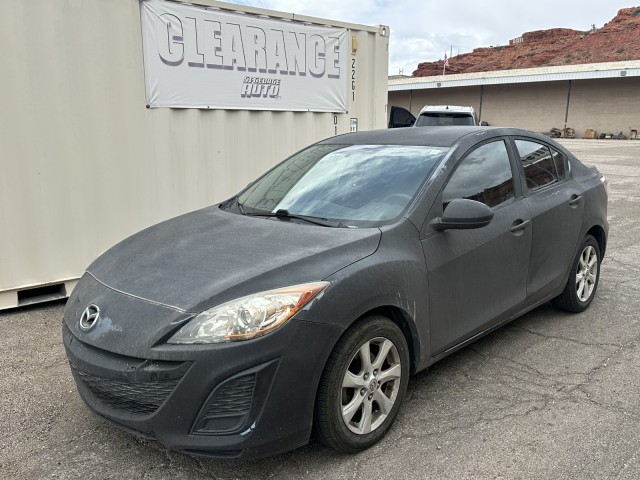 Black 2010 Mazda MAZDA3 i Sport Sedan Front-Wheel Drive Automatic
