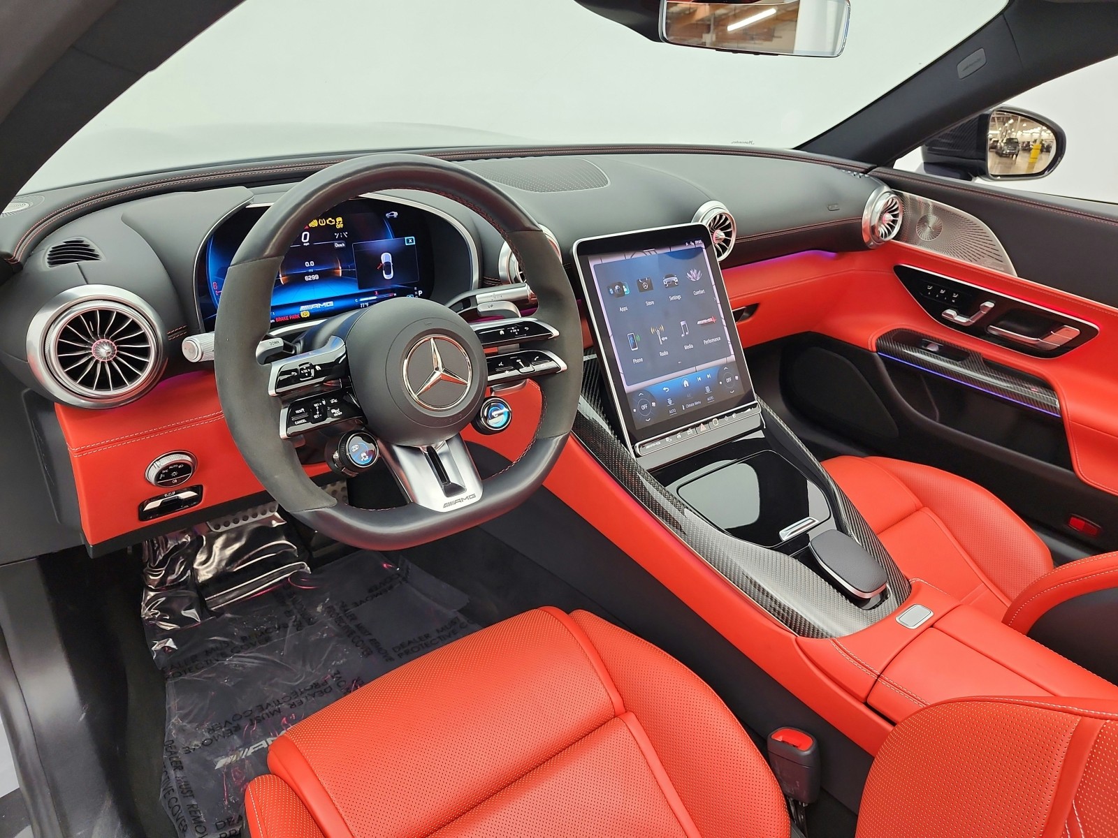 Certified Used 2022 MANUFAKTUR Alpine Grey Mercedes-Benz AMG® SL 63 Roadster image 12