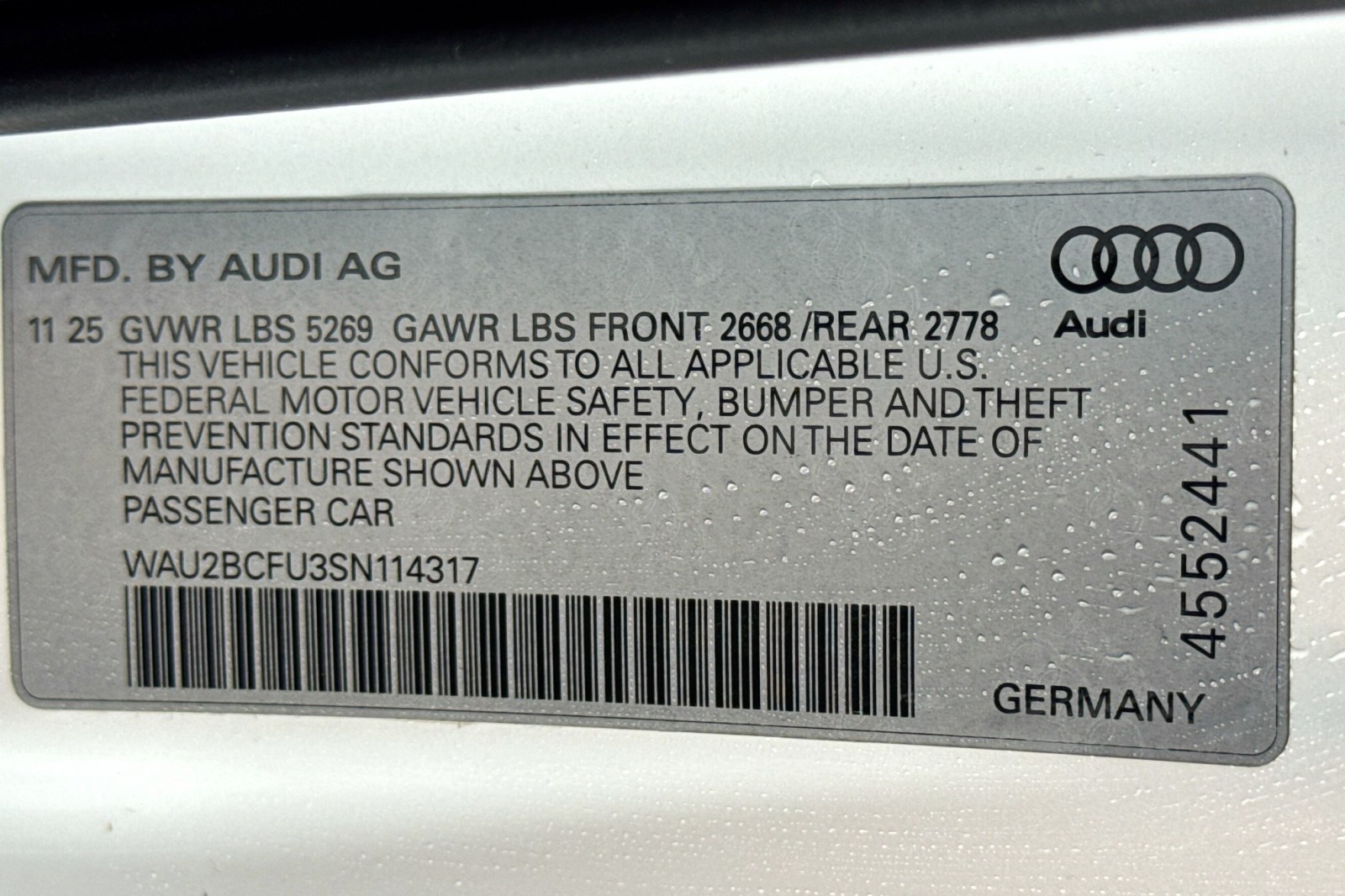 New 2025 Glacier White Metallic Audi Premium Plus 2.0 TFSI quattro image 27