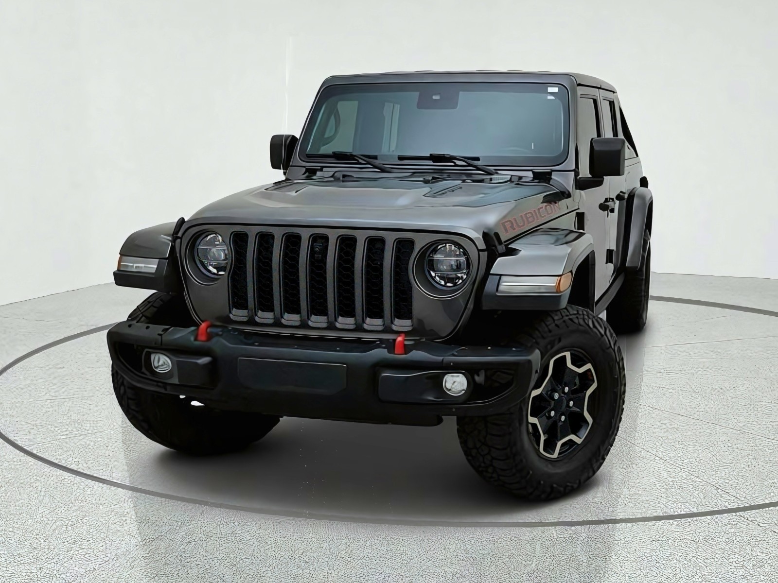 Used 2021 Granite Crystal Metallic Clearcoat Jeep Rubicon image 2