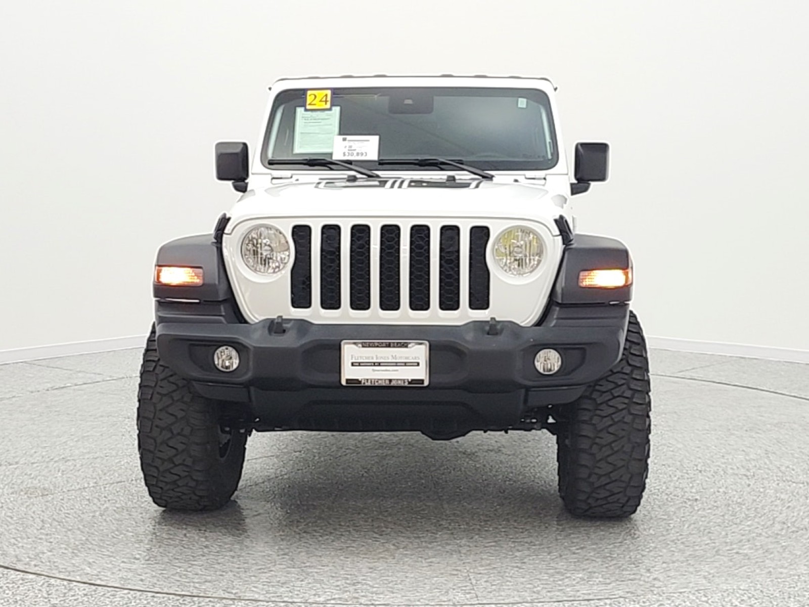 Used 2024 Bright White Clearcoat Jeep Sport S image 2