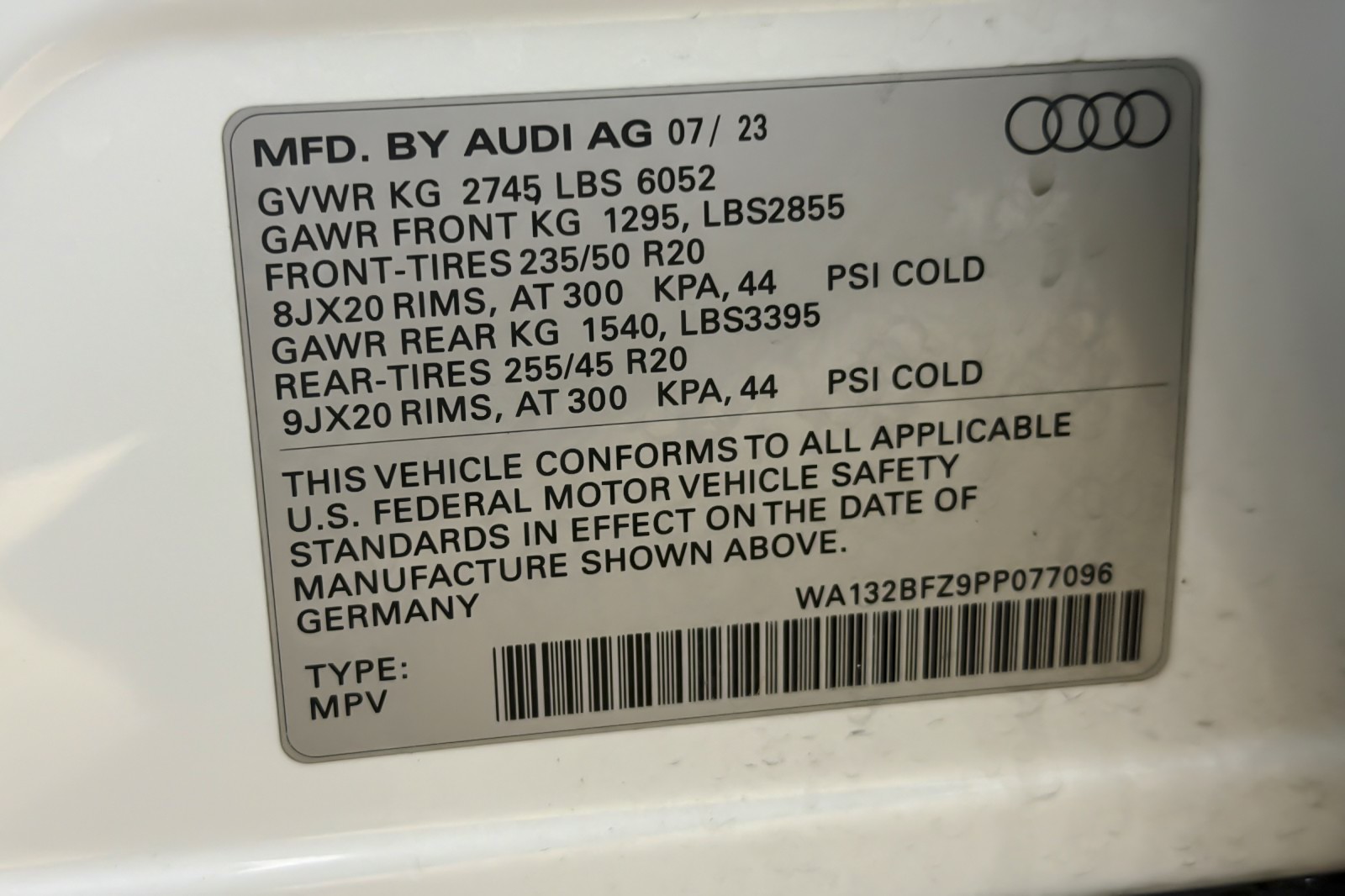 Certified Used 2023 Glacier White Metallic Audi Premium Plus 50 quattro image 28