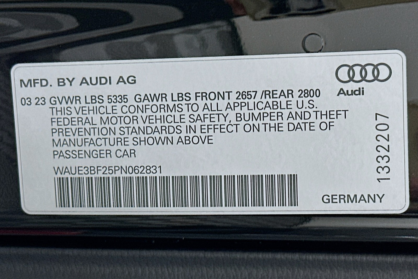 Used 2023 Mythos Black Metallic Audi Premium Plus image 24