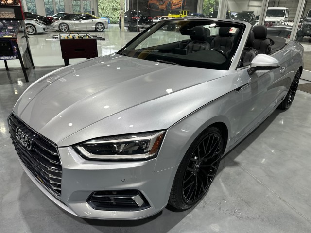 Florett Silver Metallic/Black Ro 2018 Audi A5 Convertible All-Wheel Drive Automatic