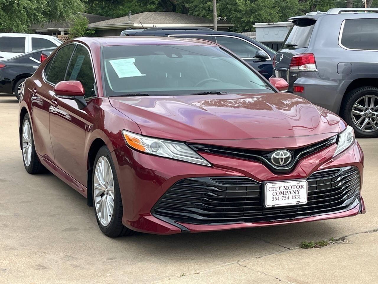 Red (Ruby Flare Pearl) 2018 Toyota Camry XLE Sedan Front-Wheel Drive Automatic