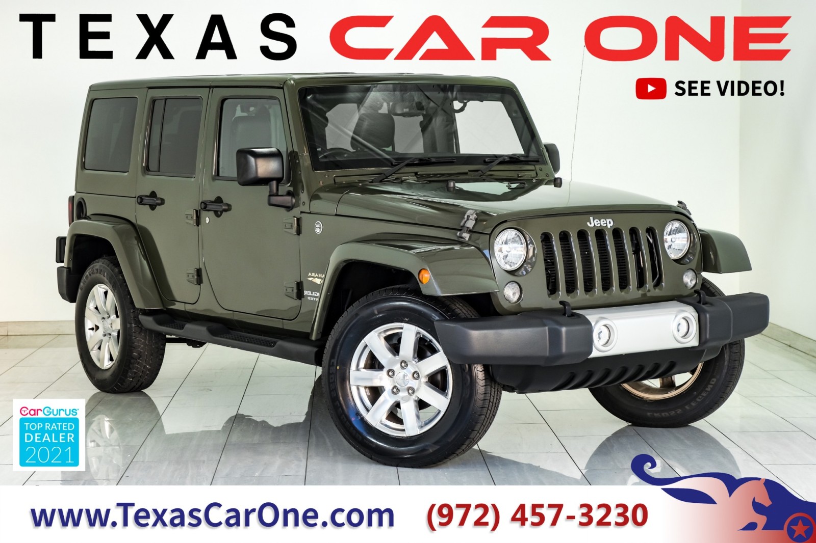 2015 Jeep Wrangler UNLIMITED SAHARA 4WD AUTOMATIC HARD TOP CONVERTIBL 1