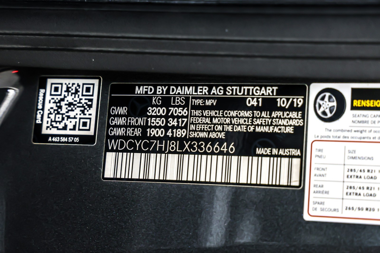 Certified Used 2020 designo Graphite Metallic Mercedes-Benz AMG® G 63 4MATIC SUV image 26