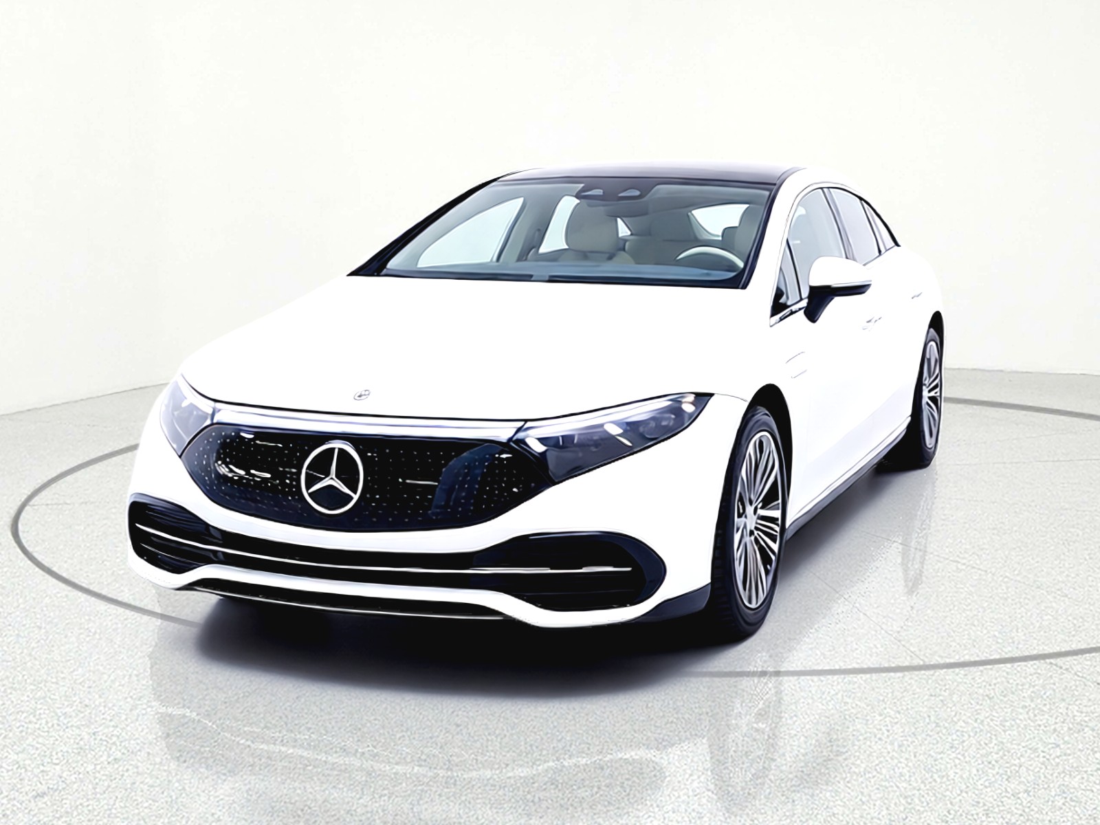 Used 2022 Polar White Mercedes-Benz EQS 450+ Sedan image 2