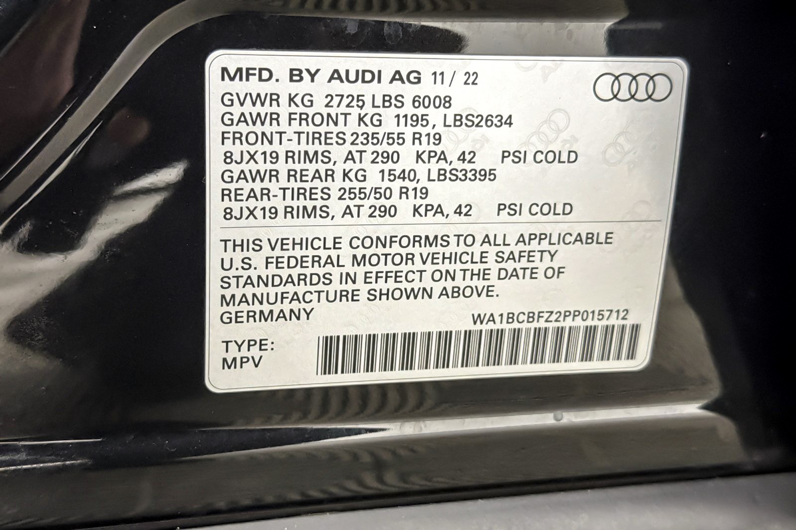 Certified Used 2023 Mythos Black Metallic Audi Premium Plus 40 RWD image 28