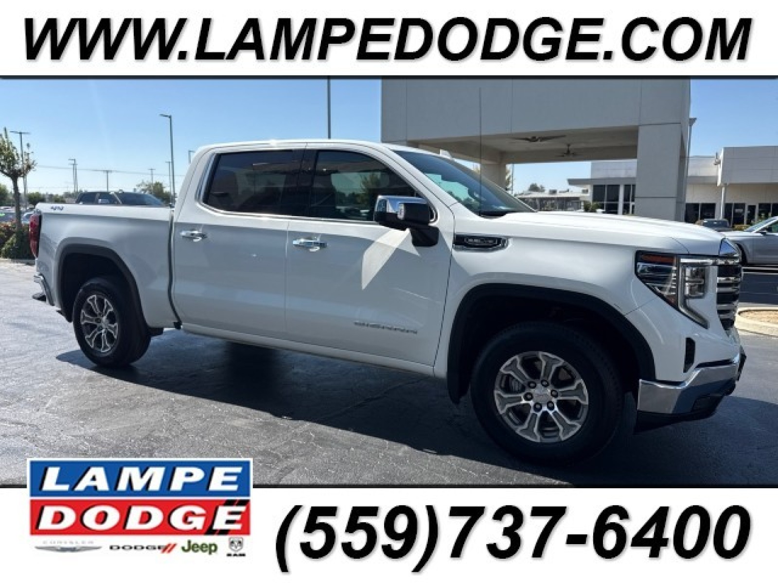 Summit White 2024 GMC Sierra 1500 Pickup Truck Four-Wheel Drive Automatic