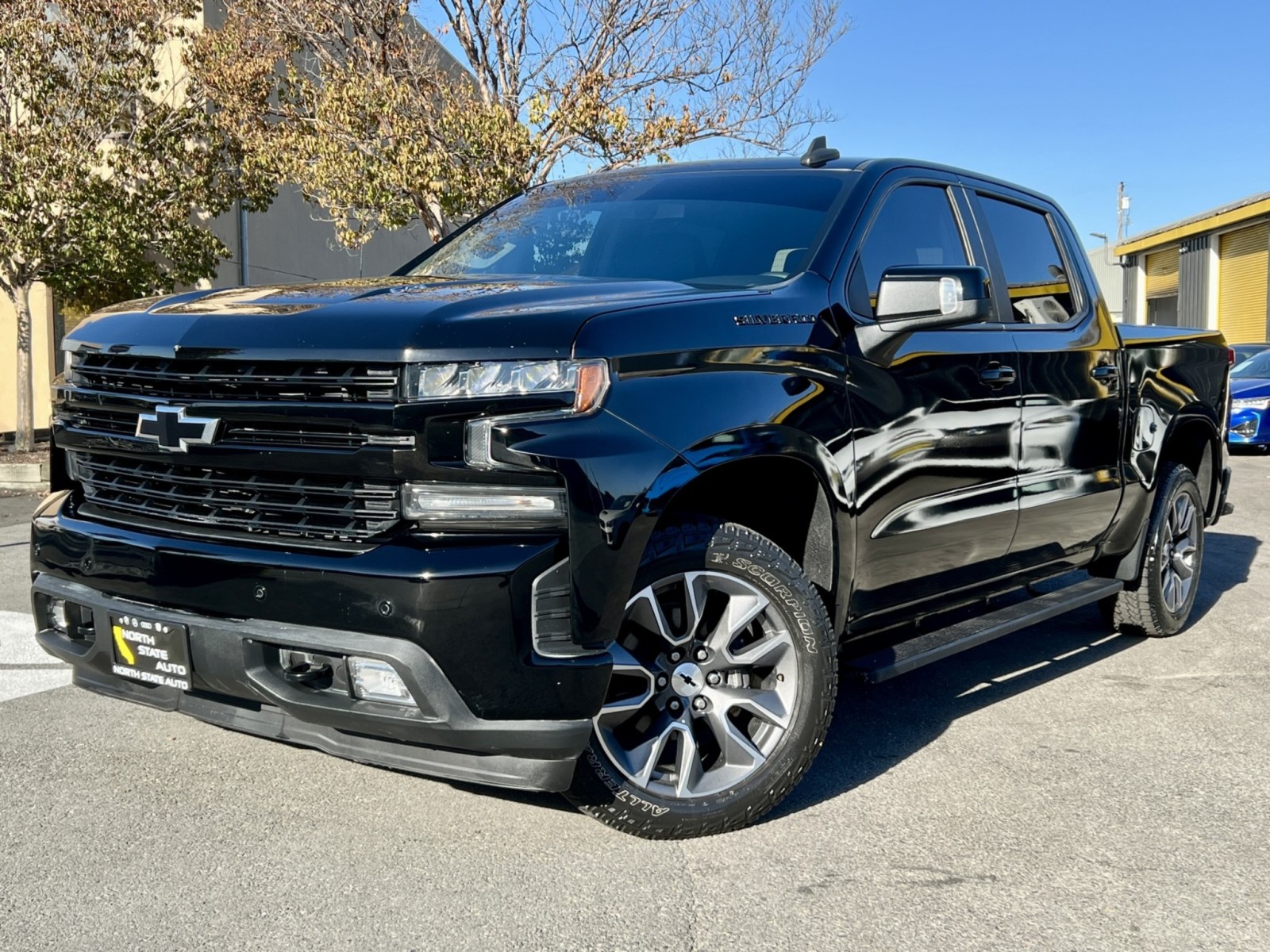 Black 2020 Chevrolet Silverado 1500 Pickup Truck Four-Wheel Drive Automatic