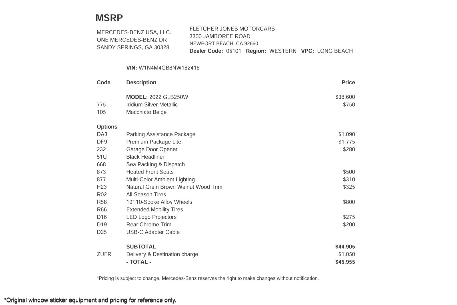 Used 2022 Iridium Silver Metallic Mercedes-Benz GLB 250 SUV image 3