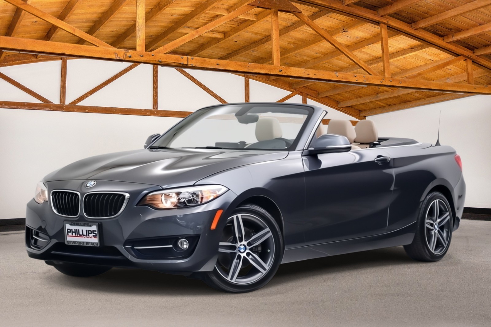 Mineral Gray Metallic 2017 BMW 2 Series Convertible Rear-Wheel Drive Automatic