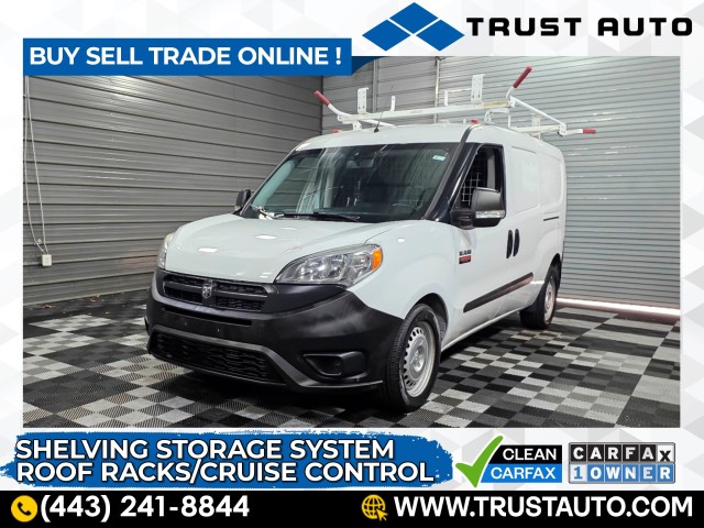 Bright White 2018 RAM ProMaster City Tradesman Cargo Van Van Front-Wheel Drive 9-Speed Automatic