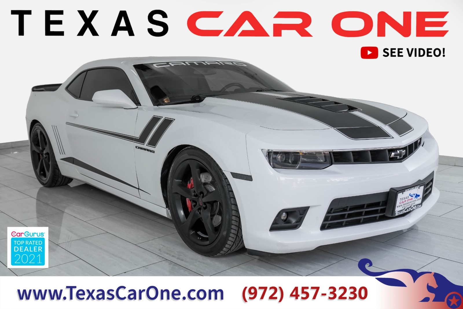 2014 Chevrolet Camaro 2SS RS PKG HEADUP DISPLAY LEATHER HEATED SEATS REA 1