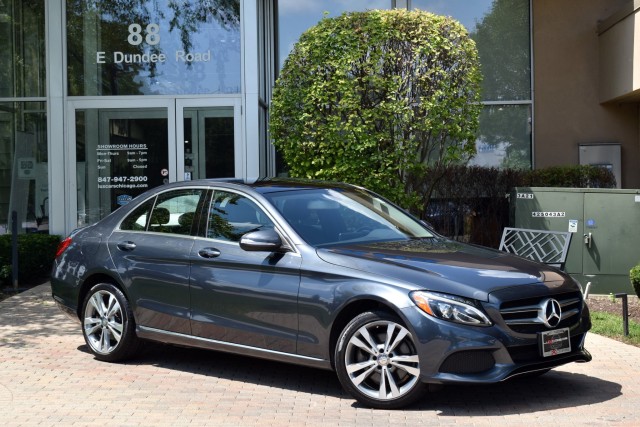 2015 Mercedes-Benz C-Class C300 4MATIC AWD Navi Pano Moonroof Keyless GO Burmester Prem Sound Heated Front Seats Rear View Camera MSRP $49,415 2