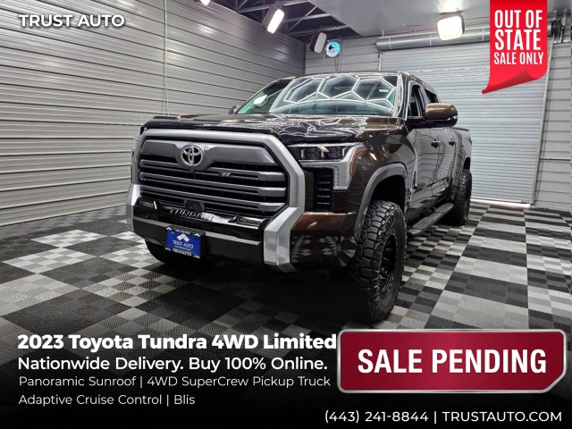 Smoked Mesquite 2023 Toyota Tundra Pickup Truck Four-Wheel Drive 10-Speed Automatic