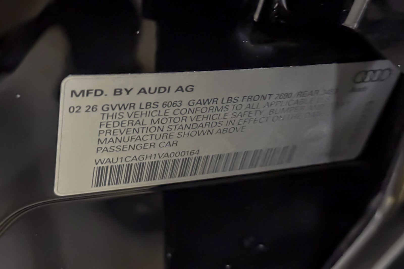 New 2027 Mythos Black Metallic Audi Premium RWD image 23