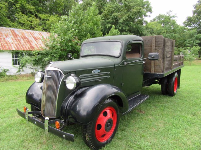 1937 Chevrolet One and a Half Ton 10' Stakebody  in , 