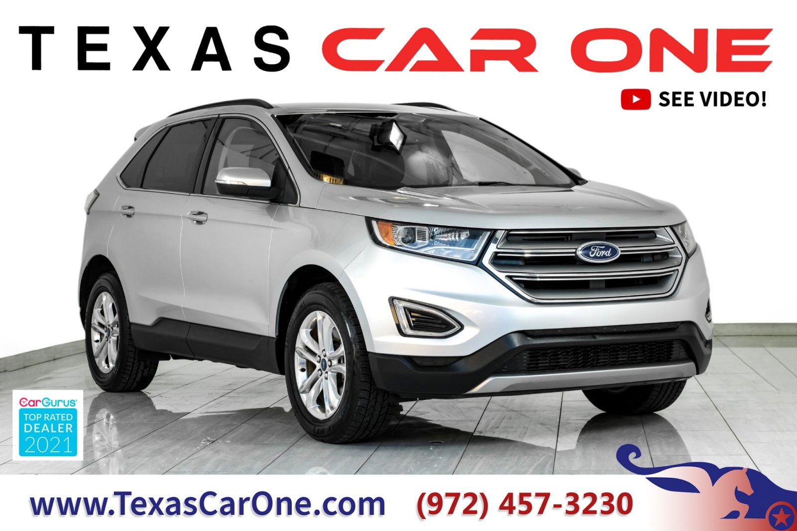 2018 Ford Edge SEL AWD CONVENIENCE PKG NAVIGATION LEATHER HEATED  1