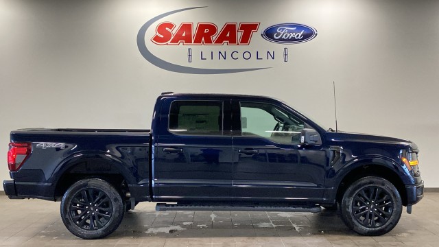 Blue 2025 Ford F-150 XLT SuperCrew 4WD Pickup Truck Four-Wheel Drive Automatic