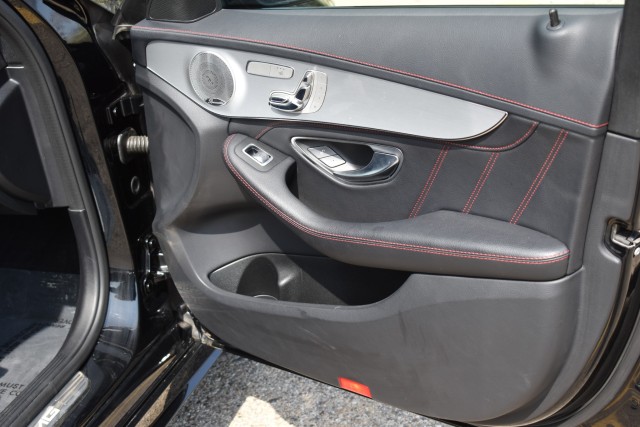 2018 Mercedes-Benz C-Class AMG AWD Leather Burmester Sound Moonroof Heated Front Seats Keyless Start Bluetooth Blind Spot 41