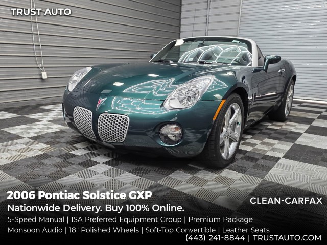 2006 Pontiac Solstice Convertible Rear-Wheel Drive 5-Speed Manual
