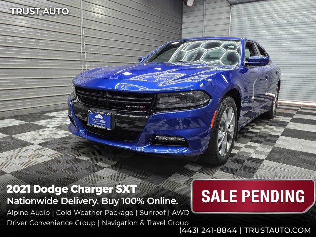 Indigo Blue 2021 Dodge Charger Sedan All-Wheel Drive 8-Speed Automatic