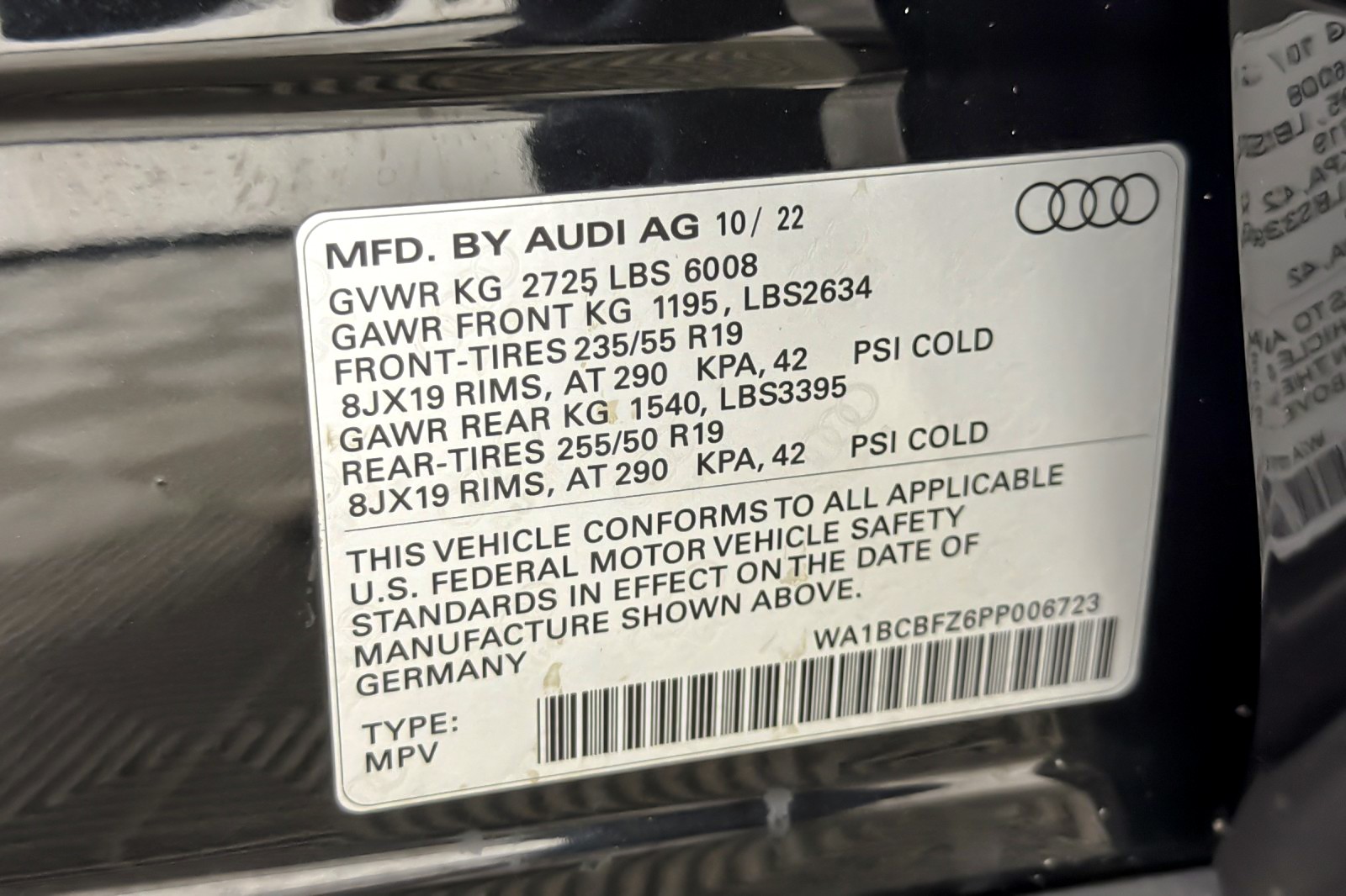 Certified Used 2023 Mythos Black Metallic Audi Premium Plus 40 RWD image 27