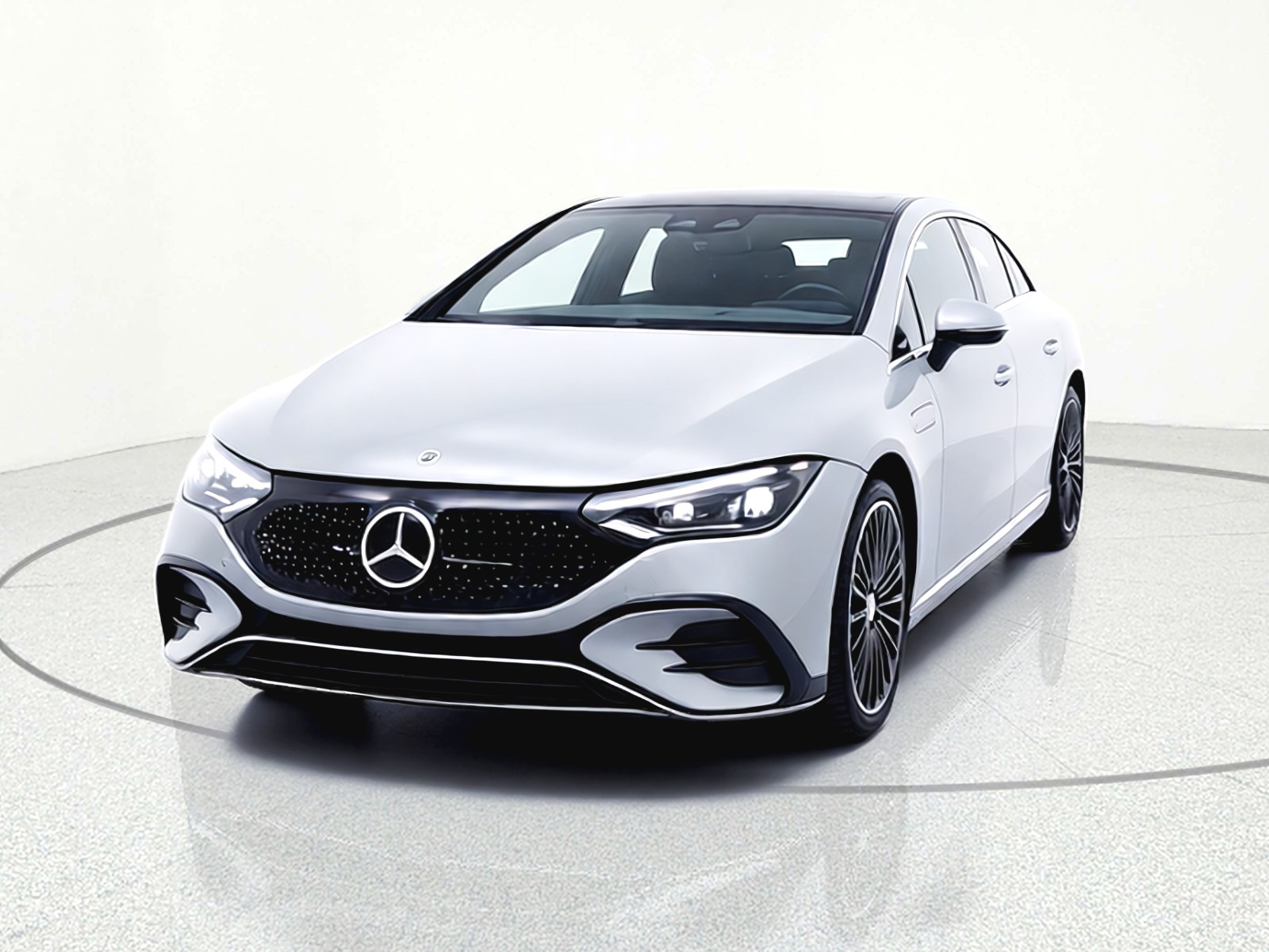 Certified Used 2024 MANUFAKTUR Alpine Grey Mercedes-Benz EQE 350 4MATIC® Sedan image 2