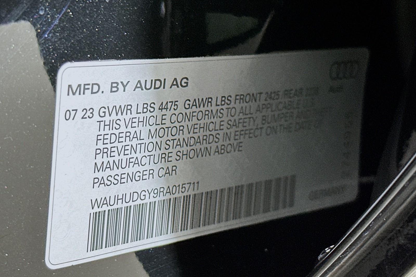 Used 2024 Mythos Black Metallic Audi Premium Plus image 24