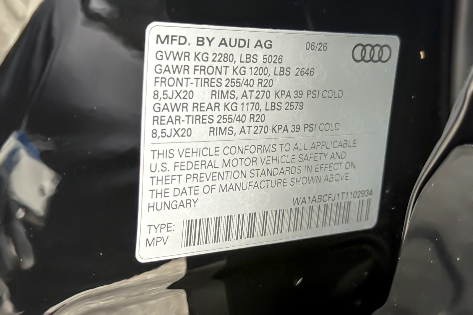 New 2026 Mythos Black Metallic Audi S line quattro image 19